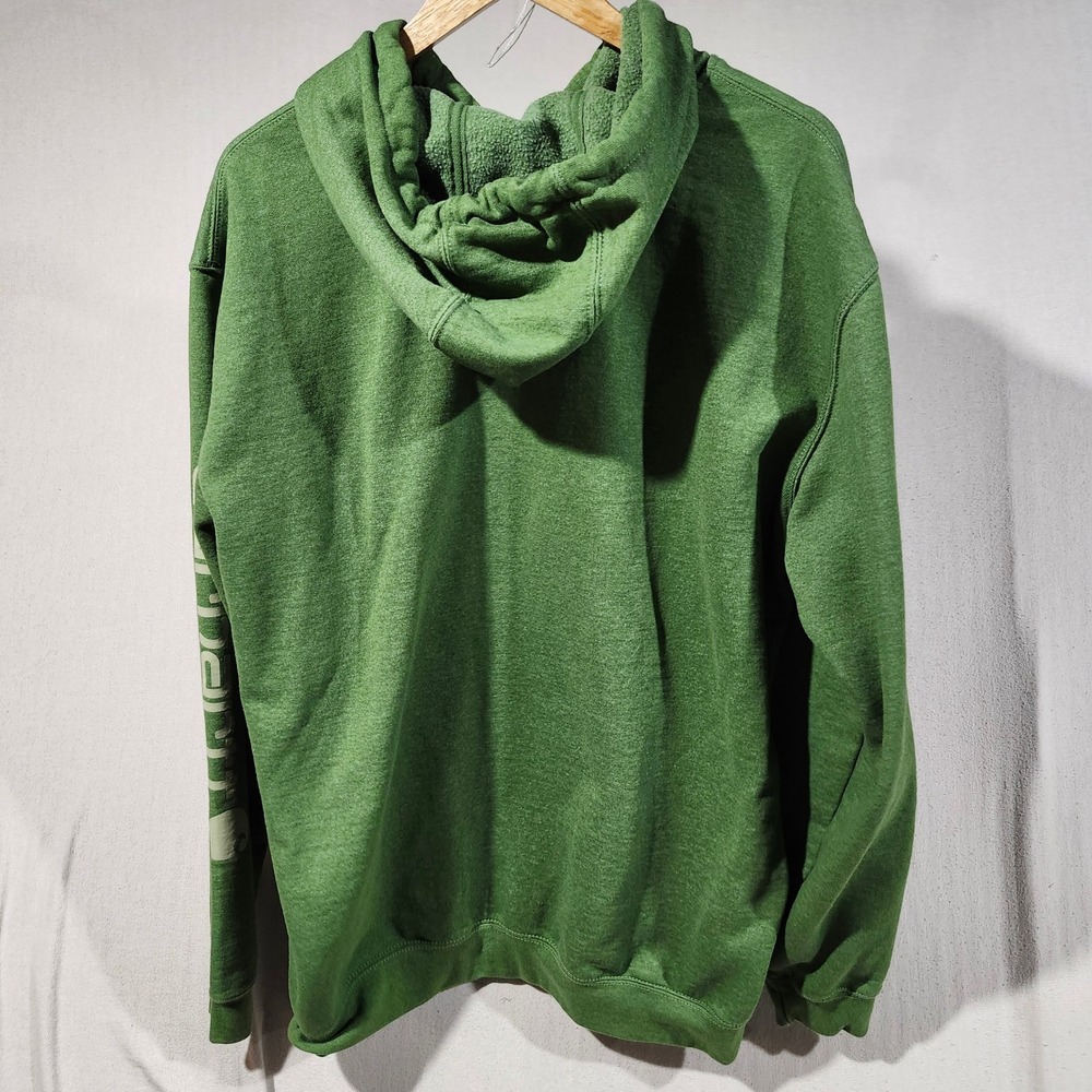 Carhartt Mens XL Loose Fit Midweight Logo Sleeve Hoodie Heather Green K288 Fall - Picture 9 of 10